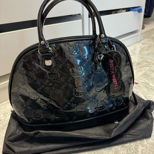 Hello Kitty Sanrio Black signature handbag large